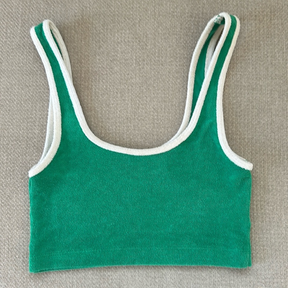 H&M terry cloth crop top